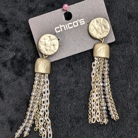 NWT Chico's Quince Convertible Necklace and Earring Set - Picture 4 of 15